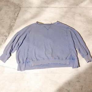 American Eagle Outfitters Light Blue Crewneck Sweater